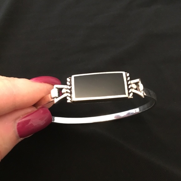 Jewelry - BLACK ONYX STERLING SILVER BRACELET